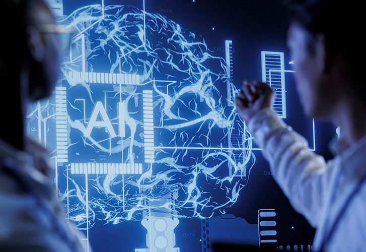 Engineers brainstorming ways to use AI