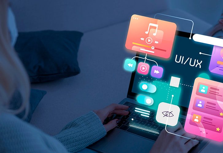 User experience and interface design sketches